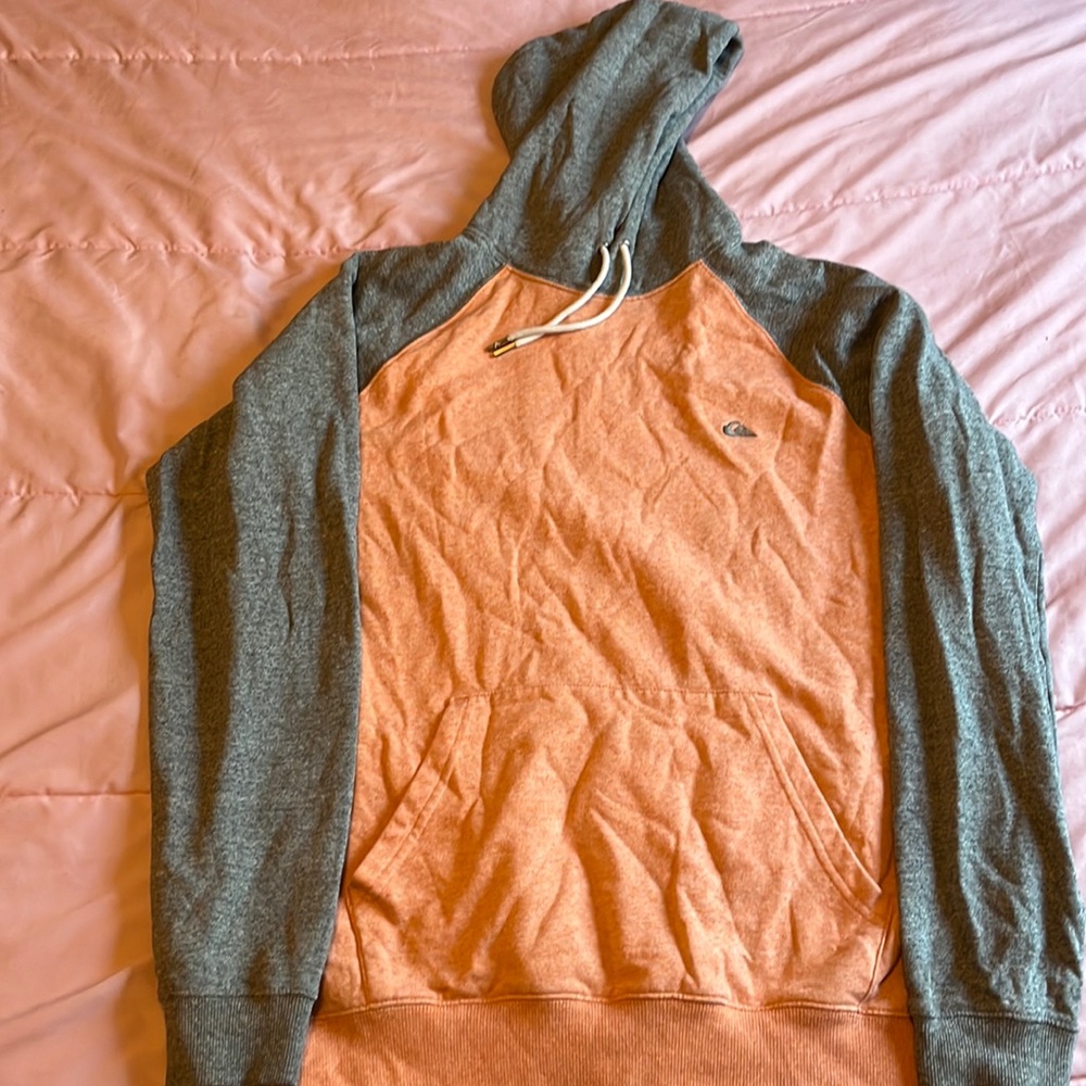Quicksilver Pink and Gray hoodie